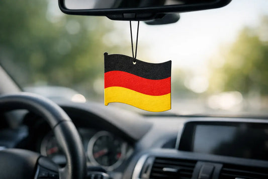 Auto Duftanhänger mit Flagge als Statement