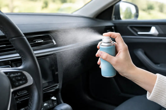 Raumspray für den Fahrzeuginnenraum dosieren