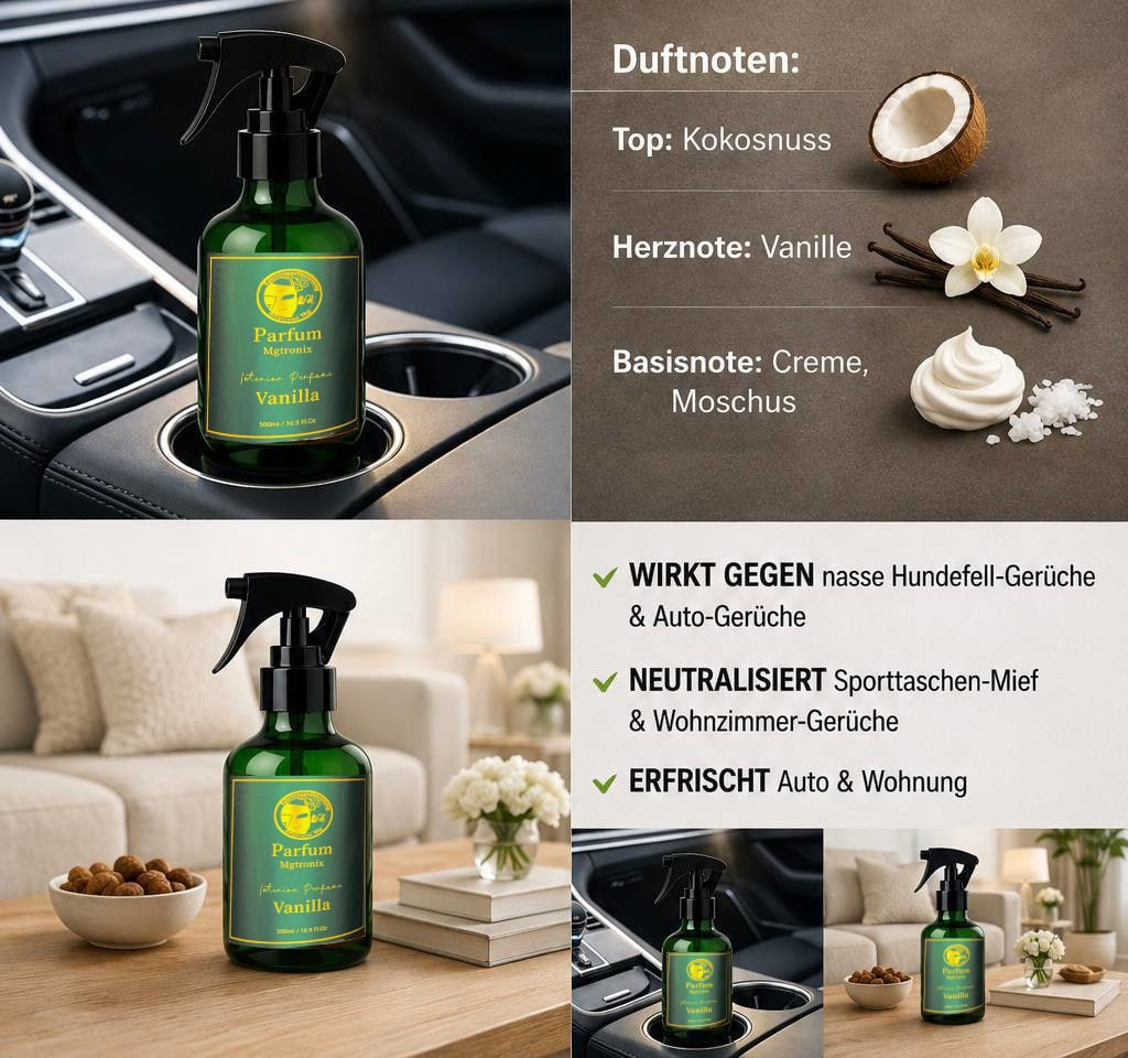 Mgtronix Autoparfum Vanilla 500 ml - Mgtronix-mg